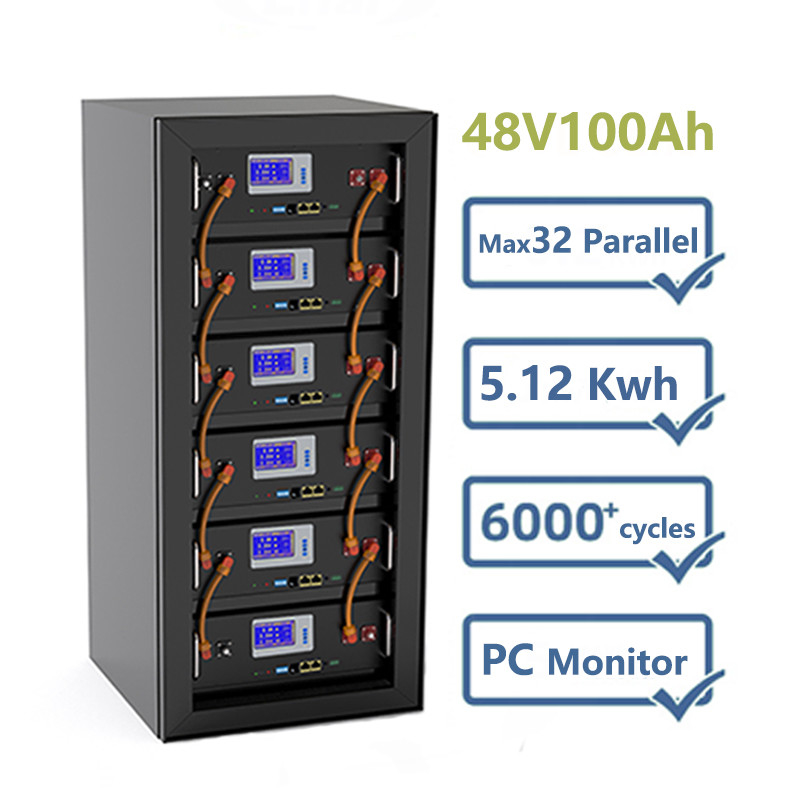 Ιονικό πακέτο 12V 48V 100Ah μπαταριών φωσφορικού άλατος λίθιου συστημάτων LiFePO4 αποθήκευσης ηλιακής ενέργειας 5KW 10KW