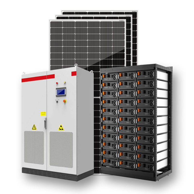 Πλήρες ηλιακό σύστημα συστημάτων 30KW εξαρτήσεων ηλιακού πλαισίου ηλιακών συστημάτων 30kW 150kW 300kW υβριδικό