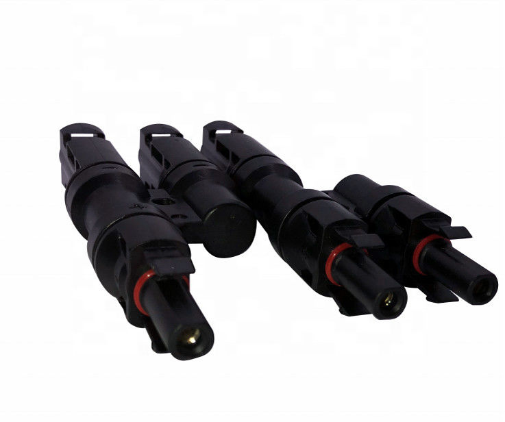 Τύπος Τ - 2 έως 1 ηλιακός συνδετήρας PV 1000V/1500V IP68 για το σύστημα ηλιακής ενέργειας