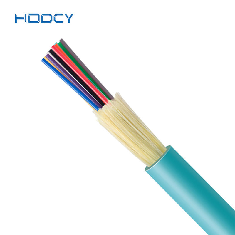χρώμα Aqua καλωδίων οπτικών ινών 0.9mm εσωτερικό/καλωδίων πολλαπλού τρόπου ινών OM4 OM3