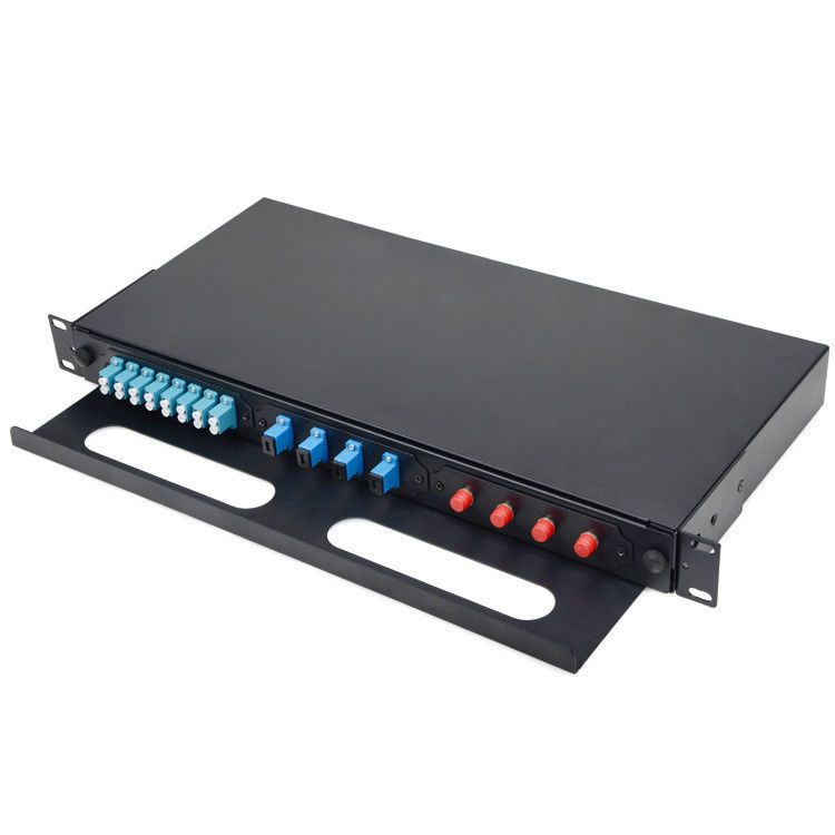 19» 1U ODF 24 κιβώτιο SMC IP55 διανομής επιτροπής μπαλωμάτων ινών Sc λιμένων