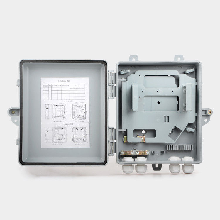 IP65 αδιάβροχο κιβώτιο FTTH 12 διανομής οπτικών ινών τελικό κιβώτιο ινών πυρήνων υπαίθριο
