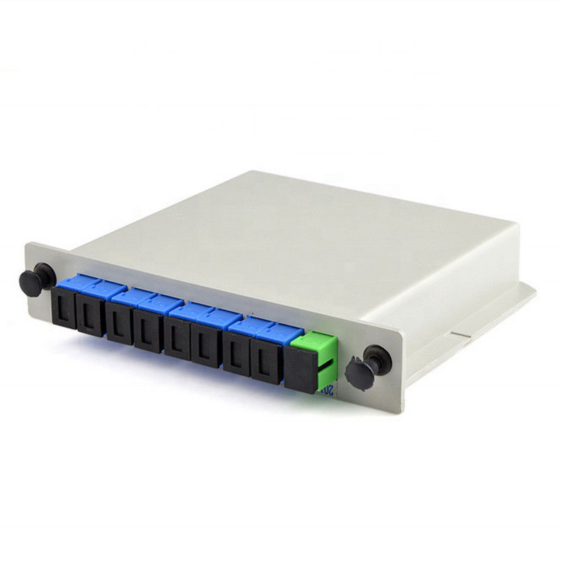 Μήκος κύματος τύπων 1260nm-1650nm θραυστών 1*8 PLC οπτικών ινών 1x8-PLC SC/UPC DIN