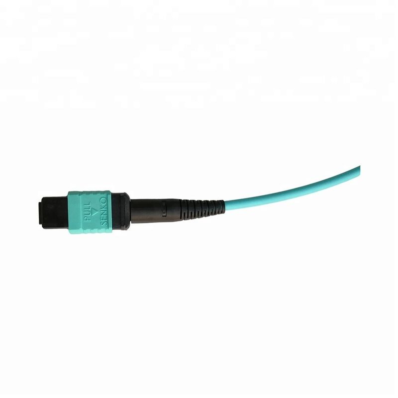 12 θηλυκό MPO καλώδιο 0.9mm 2.0mm 3.0mm πλεξίδων σκοινιού μπαλωμάτων οπτικών ινών ινών