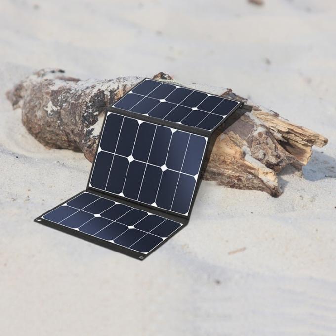 Νέο Monocrystalline ηλιακό πλαίσιο εγχώριων υπαίθριο 3 πτυχών 50W σχεδίου επαγγελματικό