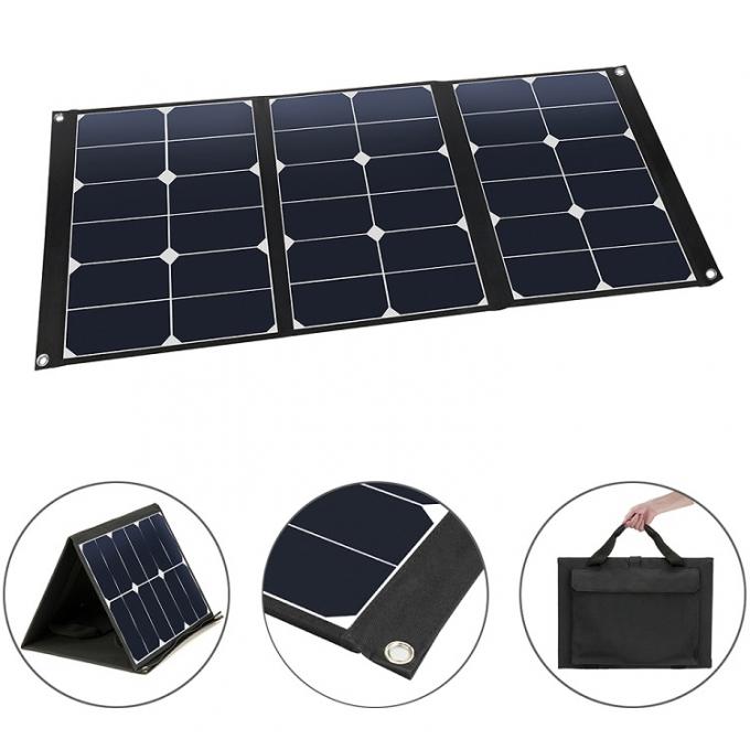 Νέο Monocrystalline ηλιακό πλαίσιο εγχώριων υπαίθριο 3 πτυχών 50W σχεδίου επαγγελματικό
