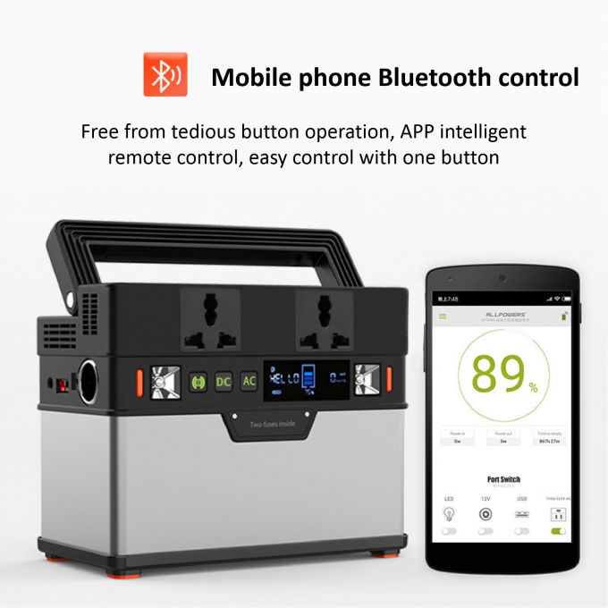 185200mAh φορητός σταθμός παραγωγής ηλεκτρικού ρεύματος μπαταριών 1